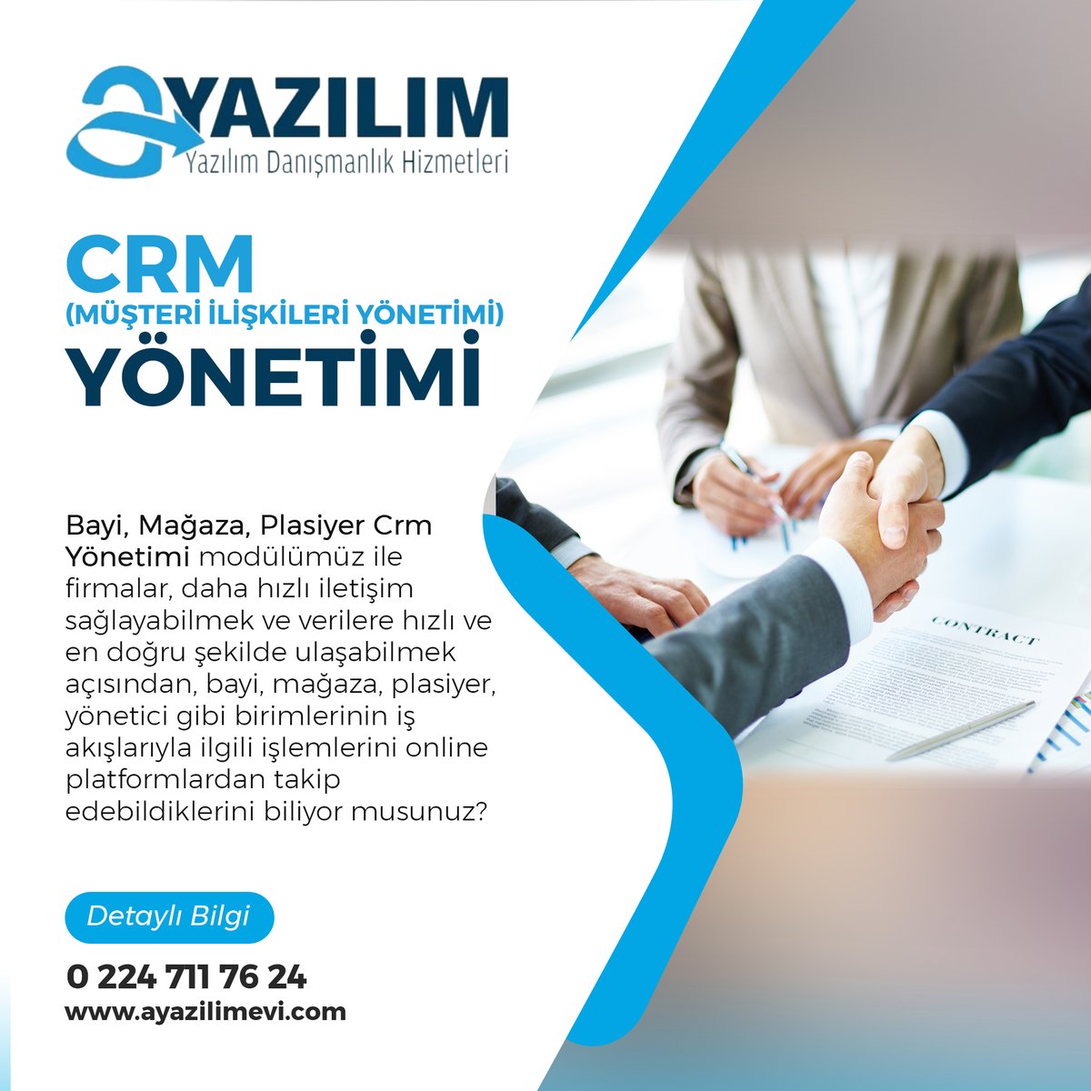 Bayi, Mağaza, Plasiyer Crm Yönetimi modülümüz ile firmalar, bayi, mağaza, plasiyer, yönetici gibi birimlerinin  ilgili işlemlerini online platformlardan takip edebildiklerini biliyor musunuz?
Detaylı bilgi için; ayazilimevi.com
#ayazilim #yazılım #mobilya #koltuk #bayi