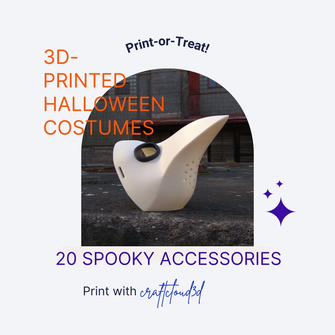 craftcloud3d's tweet photo. It's always the right time to pick your #Halloween costume. 👻
Check out the best #3dprinted Halloween costume props and accessories 👉 https://t.co/WlWtKlauJT
#craftcloud #craftcloud3d #all3dp #halloweencostume #halloweencostumes #3dprint #3dprinting #3dprinter #diy https://t.co/T7Bw0rdTKq