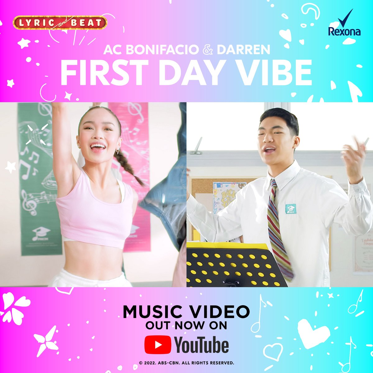 Napanood niyo na ba ang newest back-to-school anthem nina Darren at AC Bonifacio?

Siguradong everyday ay #FirstDayVibe with freshness from Rexona!

WATCH THE MUSIC VIDEO: youtu.be/p9nx4RZ2maU

 #RexonaXLAB #RexonaFirstDayVibe