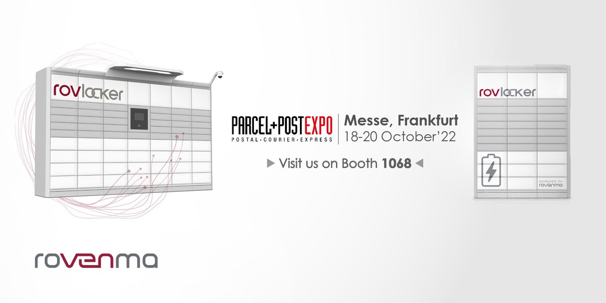 rovenma's tweet photo. It is started!
We are waiting all participants to our stand #1068!

#ecommerce #logistics #postexpo2022 #messefrankfurt #rovenma #rovlocker #batterypowered https://t.co/HiJ1Qy4auw