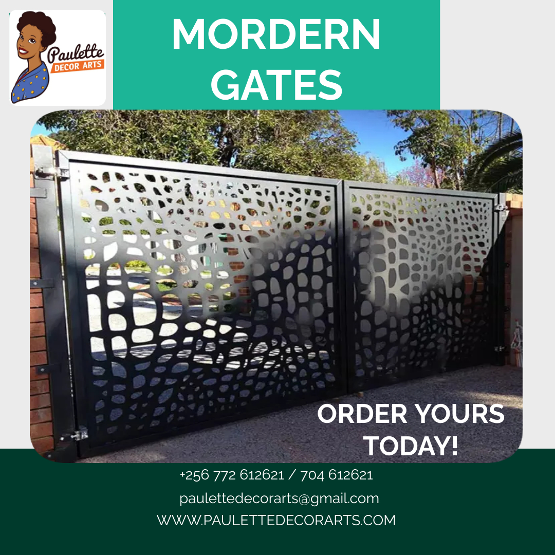 ArtsPaulette's tweet photo. Let us make you stylish gates with a design of your choice. #Uganda #metal #gates https://t.co/CYwTylXDno
