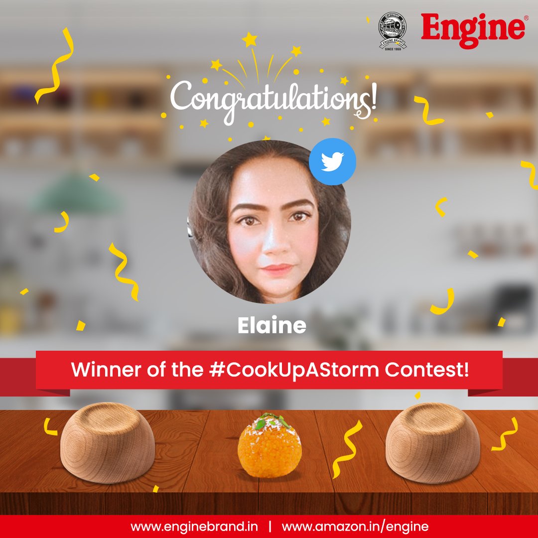 EngineBrand_in's tweet photo. Heartiest congratulations to @whimsical_mee for winning the #CookUpAStorm contest!
We also thank other participants for their participation.
#EngineBrand #EngineProducts #Winner #ContestWinner #GiveawayWinner #GiveawayContest #IndianCooking #DeliciousFood #DilSeDesi #DesiFood https://t.co/nSaRqQB3n9