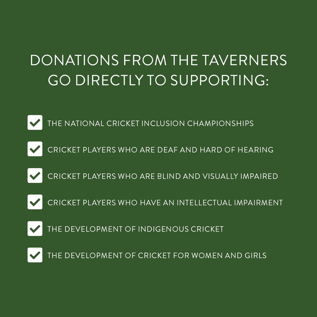 When you support the Taverners, where does your money go? Here's how your donations positively impact the lives of cricketers across Australia.

If you’d like to help support the Taverners and the work we do, please visit taverners.org.au to donate today!