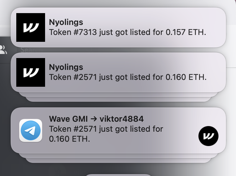 We successfully pushed &amp; tested another huge update and we are pleased to announce, that our telegram notifs. are even faster than expected ⚡️

For now, you can also experience traitsniper on steorids &amp; more.

#nfts #NFTGiveaways #nftcrypto #wavegmi