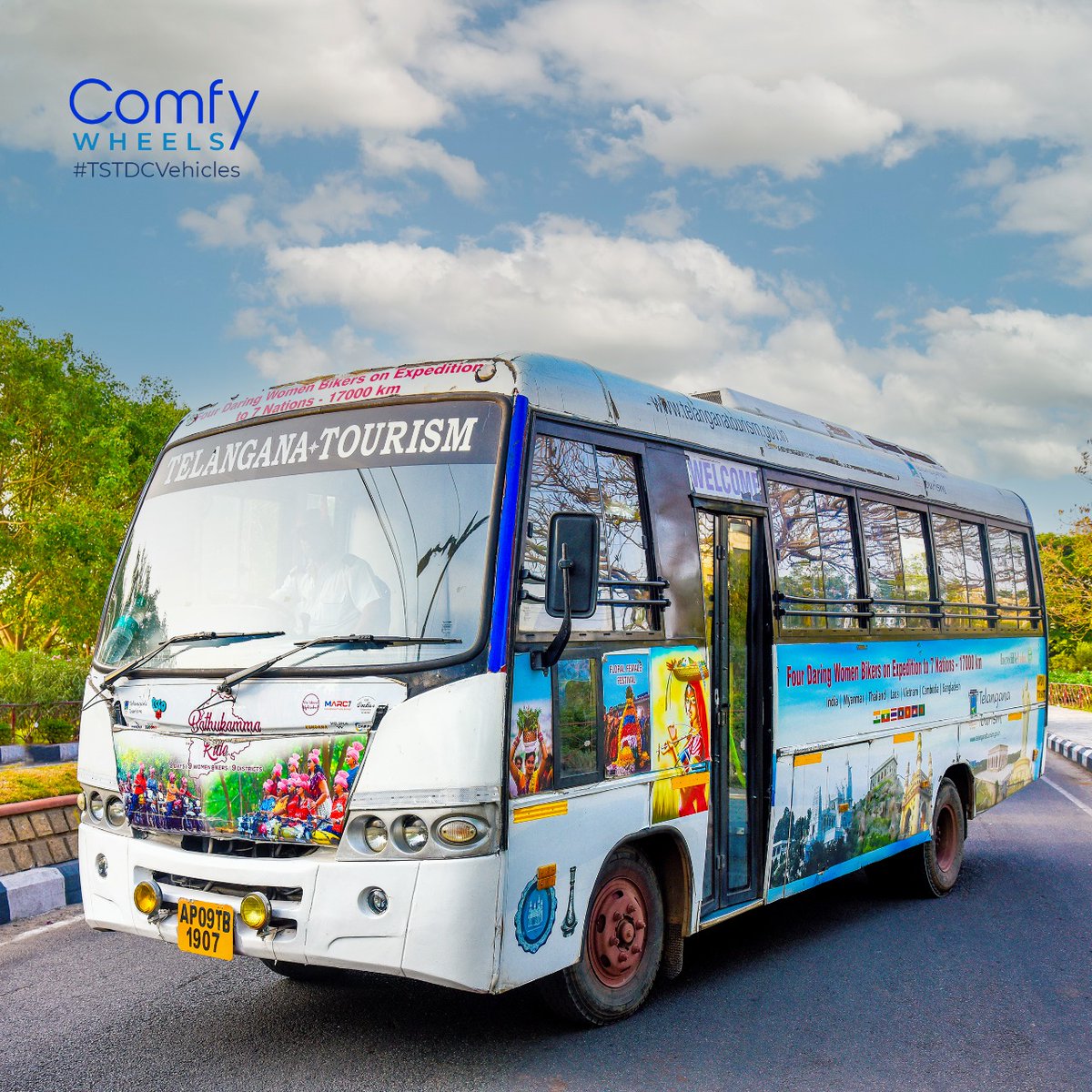 Comfortable rides make for memorable trips. Hire a ride of your choice for your next getaway. To know more about TSTDC vehicle hire, visit: bit.ly/3JDsJGp | 1800-425-46464 #ComfyWheels #TSTDCVehicles #VehicleHire #TSTDC #TelanganaTourism #Telangana