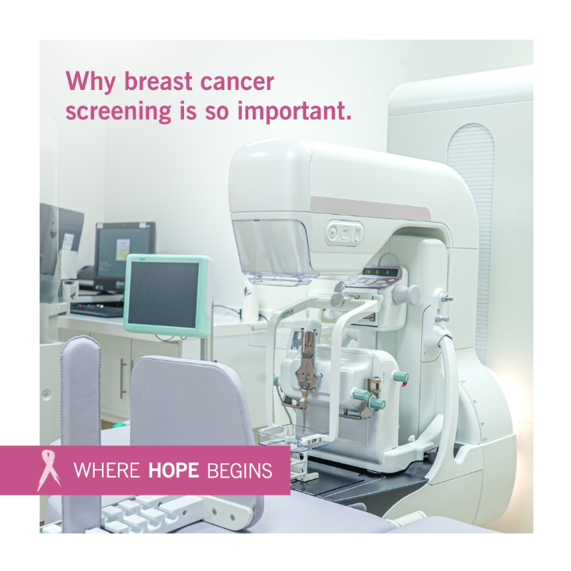 CCAD's tweet photo. Routine breast cancer screening is vital to early detection. The earlier it is detected, the more treatment options there are and the better the prognosis.