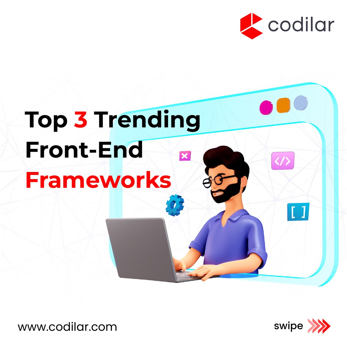 codilar's tweet photo. Front-end frameworks are a useful tool for developing intricate user interfaces. Here are the top 3 best front-end frameworks you can choose.
.
#frontend #frontenddeveloper #react #vuejs #angular #magento #adobecommerce #ecommerce #magentodeveloper #Codilar #codilartechnologies https://t.co/1pV0pxSd1a