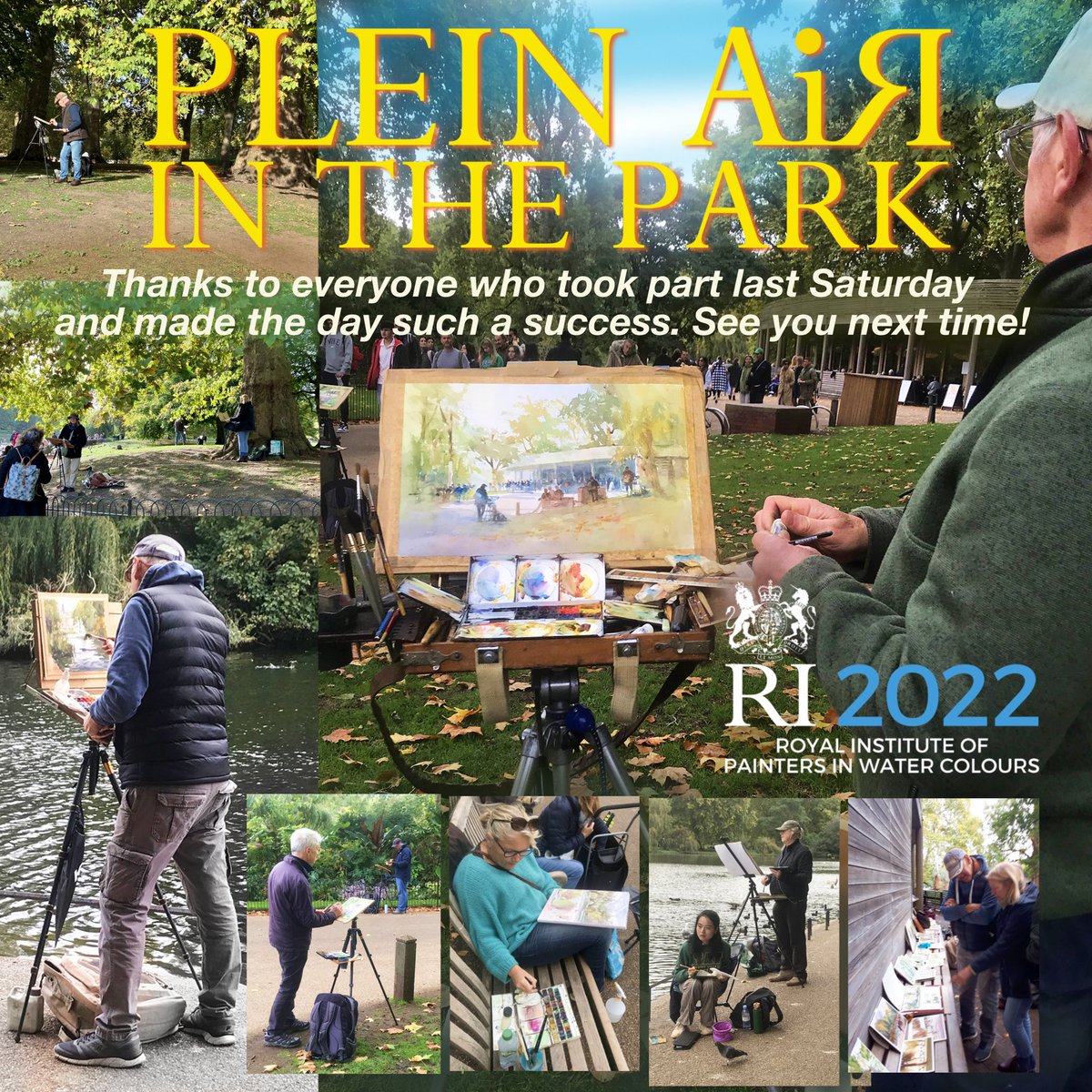 Thank you to everyone who made Plein Air In The Park such a success last Saturday.... see you next time.