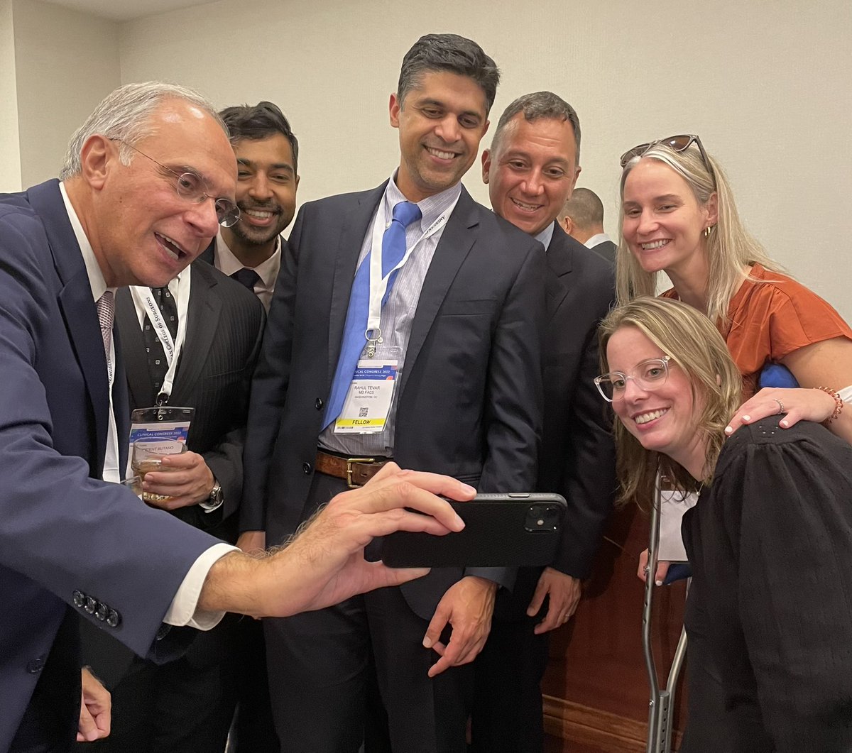 SuzanneArnottMD's tweet photo. @GWSurgChair selfie! Thank you @GWSurgery for a great gala! Always fun to meet different alumni and learn about the history of the program! #ACSCC2022 https://t.co/HjQKHeti3K