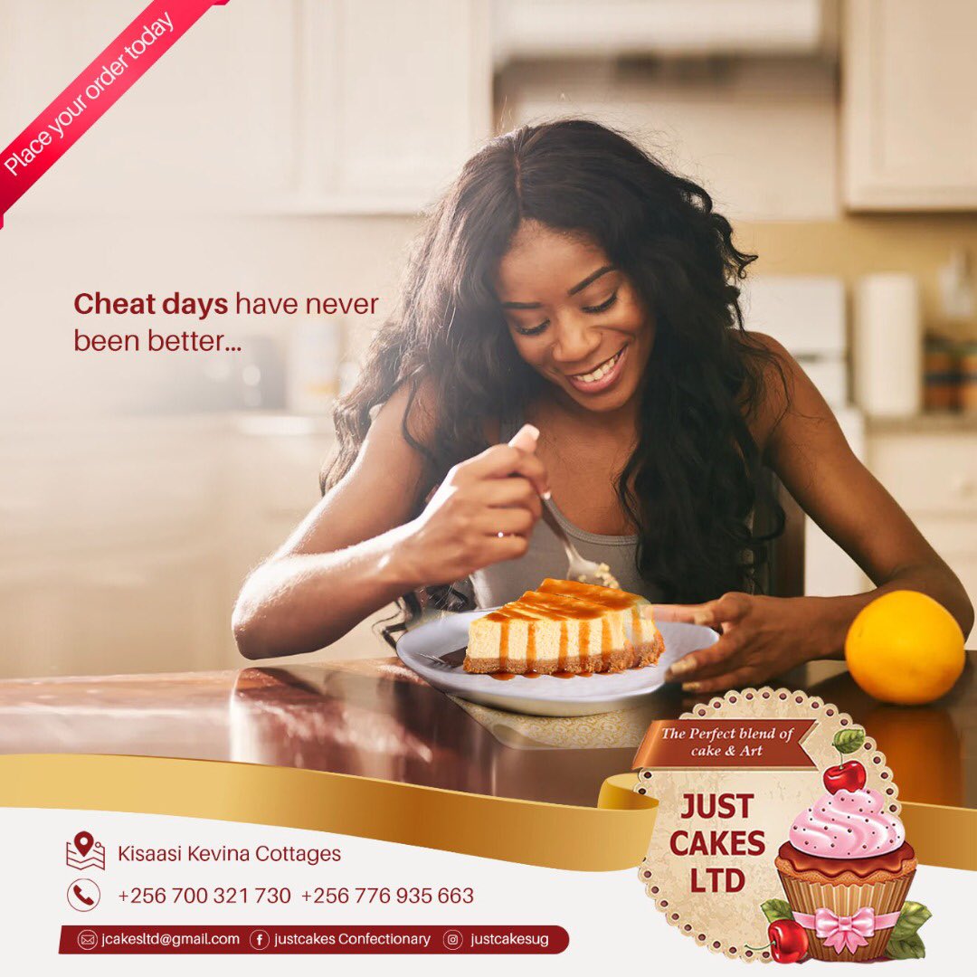 justcakesug's tweet photo. Cheat days have never been better!
Get your cake craving satisfied with Just Cakes!
📍 Kisaasi, Kevina Cottages.
📞 0700 321 730/0776 935 663
Place your orders today 😊
#JustCakes #Cake #OhCake #CakeDiet #CarrotCake #ChooseDay https://t.co/NbDbGb8JB3