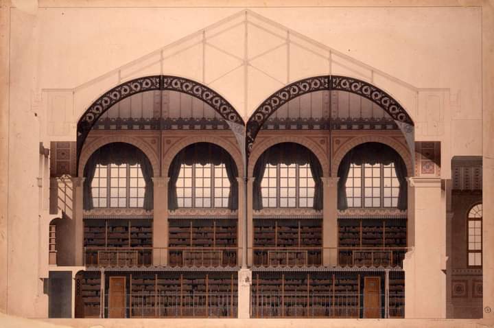 areasvellas's tweet photo. Section of #Labrouste’s Bibliothèque Sainte-Geneviève, Paris...
#architecture #arquitectura #drawing #section https://t.co/LOaeiqz6QV