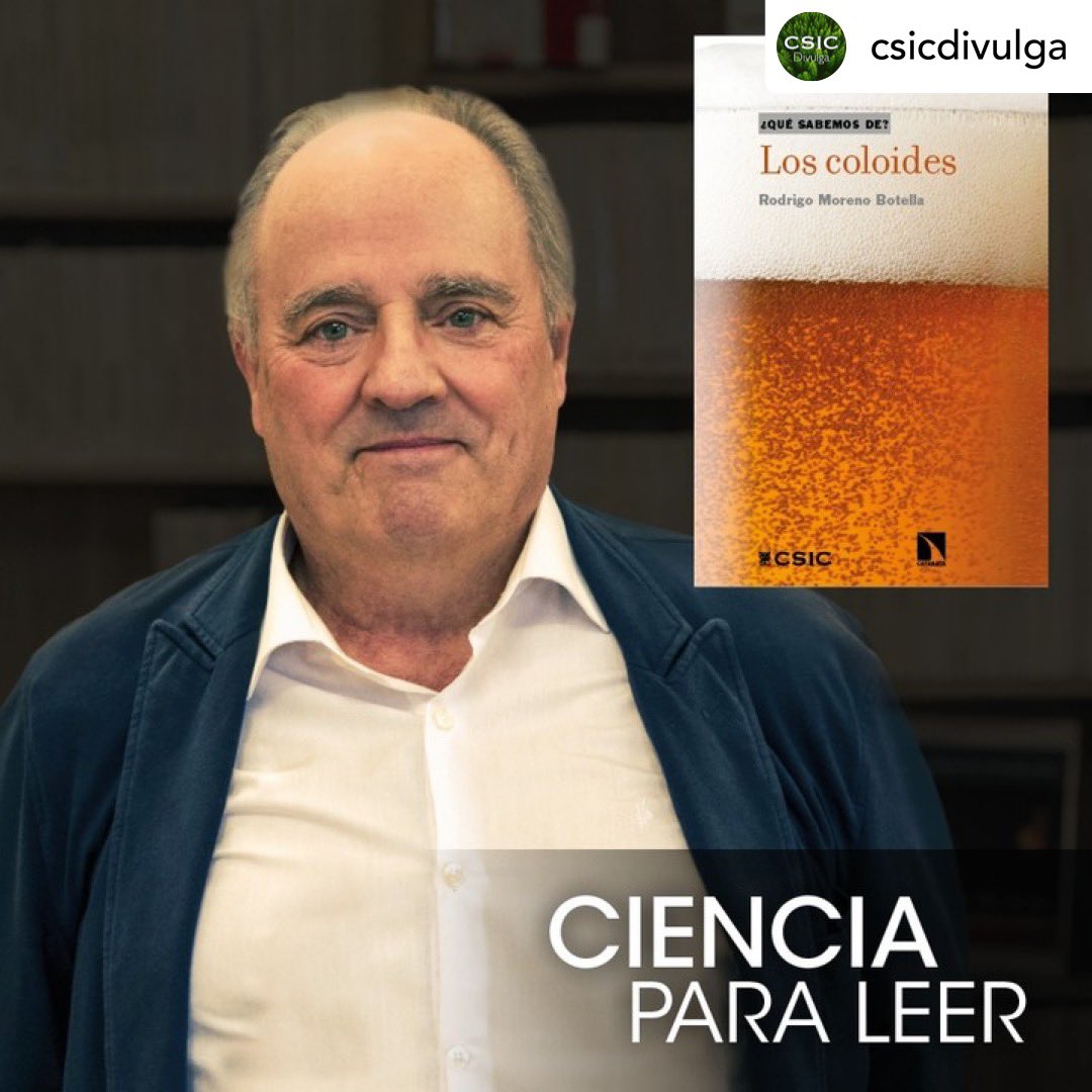 EditorialCSIC's tweet photo. 🌈🍺 ¿Qué tienen en común el arcoíris y la cerveza? Nuevo pódcast #CienciaParaLeerCSIC, con Rodrigo Moreno, investigador del CSIC en el Instituto de Cerámica y Vidrio (@icv_csic) y autor del libro #QuéSabemosDe 'Los #coloides'.

#csic #csicdivulga #divulgación #podcast #pódcast https://t.co/LIi5bMsjVD