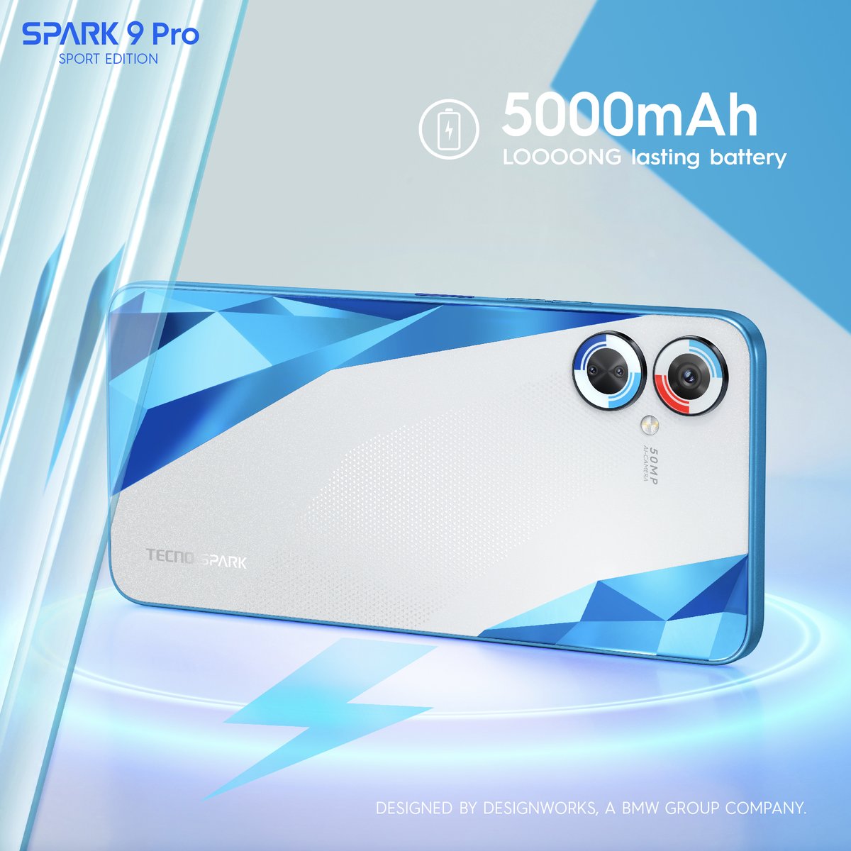 tecnomobile's tweet photo. Easily meet your daily needs, #SPARK9Pro Sport Edition is here to level up your day with its powerful performance.

#TECNO #SPARK9Pro #SportEdition #GaleBlade #G85 #5000mAh https://t.co/XIrF6MFho5