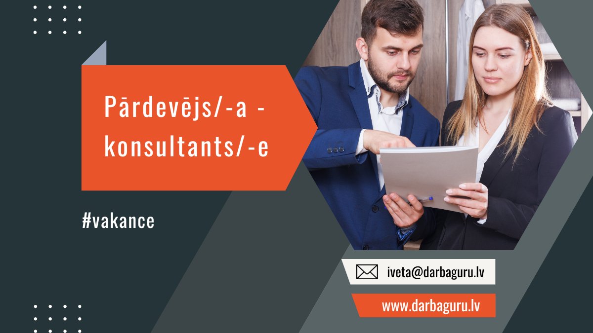 Onninen ir viens no vadošajiem tehnisko inženiertīklu vairumtirgotājiem Latvijā. Šobrīd uzņēmums aicina pievienoties Liepājas filiālei Pārdevēju-konsultantu/-i - darbaguru.lv/lv/vakances/13…

#darbs #vakance #teirdarbs #job #vacancy