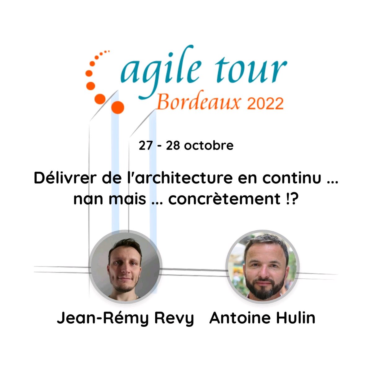 JeanRemyRevy's tweet photo. RDV le 27/10 à @atbdx pour la #conference comment "Délivrer de l'#architectureIT en continu" avec @AntoineHulin & moi.🙋💁
On parlera patriques, outils et livrables d'#architecture #agile 🧐
Suivez nous, on donne des indices pour gagner des @LEGO_Group #StarWars & #Marvel 🤩 https://t.co/bvCdBUK33x