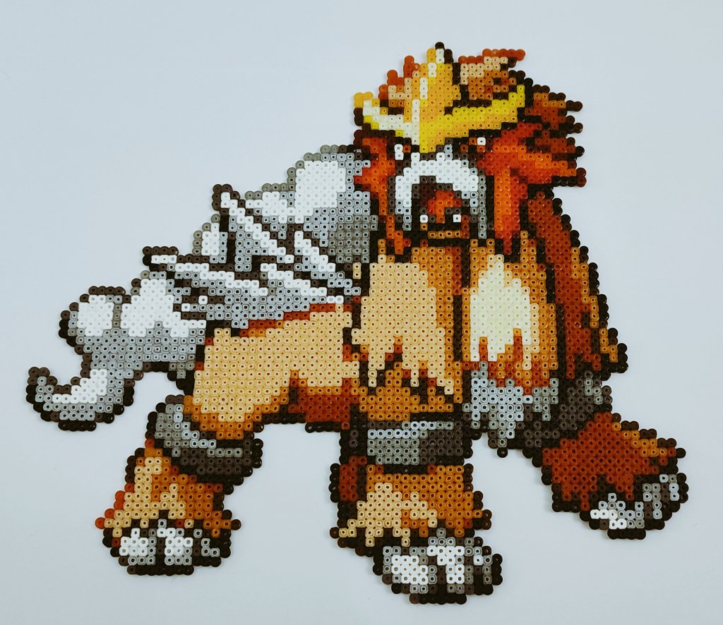 AriPixelBeads's tweet photo. 👾 Los perros legendarios Entei, Suicune y Raikou de la segunda generación Pokémon. Hechos en Hama beads Mini. 
🛒 ¿Te interesa? Tienes el link de la tienda en mi perfil.
#PokemonGO #PokemonUNITE #PokemonTwitchCup2 #hamabeads #entei #suicune #raikou #pokemonart #artesania https://t.co/G0d5ZAic9X