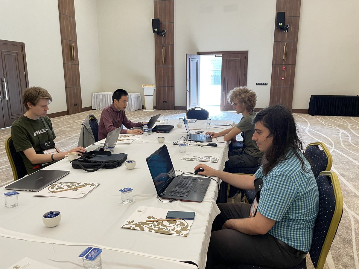 _EGOI_'s tweet photo. The first day of the contest has started! The members of the scientific committee are monitoring the progress! So far so good!  #EGOI2022 https://t.co/uQ8x54JXxd