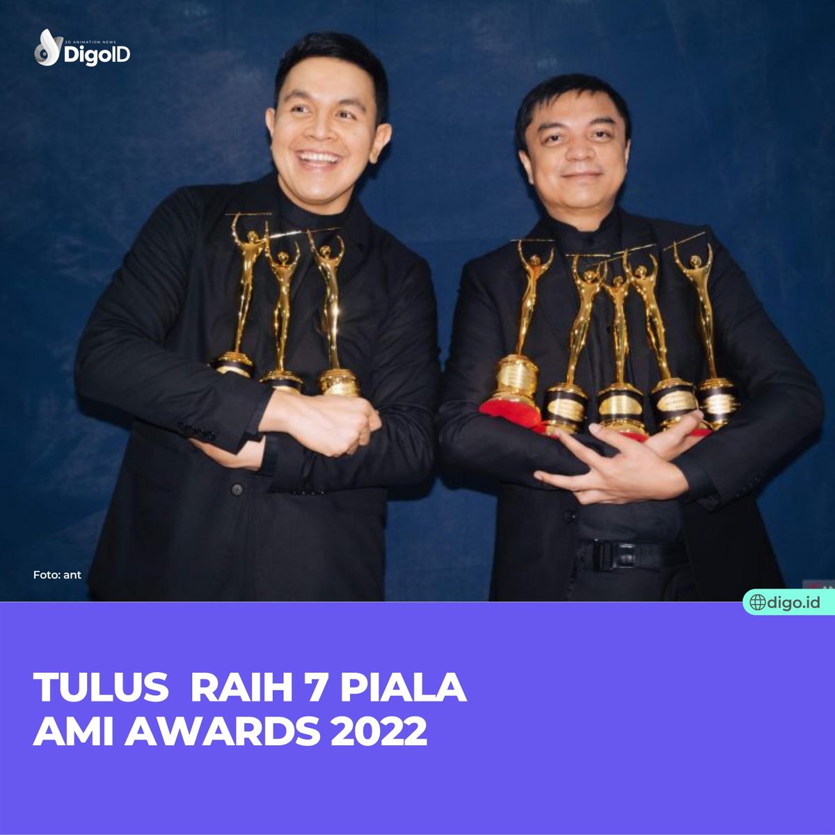kategori Artis Solo Pria Pop Terbaik, Album Pop Terbaik, Album Terbaik Terbaik, Karya Produksi Terbaik, Produser Rekaman Terbaik (Ari Renaldi), Tim Produksi Suara Terbaik (Ari Renaldi), dan Penata Musik Pop Terbaik (Ari Renaldi).
