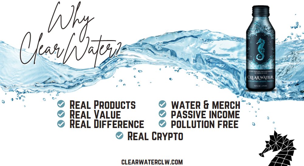 metamoonshots's tweet photo. @ClearWaterCLW

• Licensed US LLC
• Aluminum water bottles on sale now
• Donated $16,000+ 
• Holders get 2% reflections
• Holders receive profit Sharing on all water bottle sales
• Buy tokens on https://t.co/T6bON6LW9A with #ETH or #BNB

+ More?!
#NFA #DYOR https://t.co/c0m986FyEr
