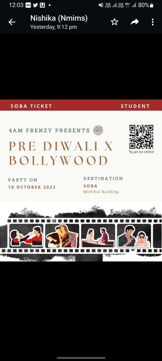 soba_social's tweet photo. Announcement ‼️
Get ready for the #prediwali X #Bollywood day today in the Mitibhai building🥳🥳. Looking forward to everyone being there and having fun‼️
Don't forget to dress up as your favourite Actors😉 https://t.co/jNpzuI5BHr