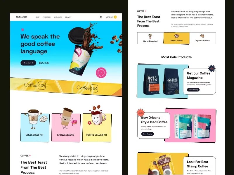 Coffee Shop Website Design
uihut.com/web.../coffee-…
Lately, we did a landing page concept for Coffee Shop and Dessert.
#CoffeeShopWebsiteDesign #CoffeeShop #WebsiteDesign
#CoffeeShopWebsite #website #websitetemplate #webtemplate
#uihut #uiux #uiuxdesign #coffee #design #food