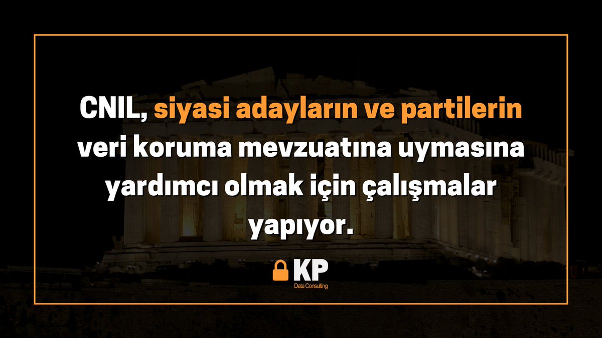 KPdata's tweet photo. CNIL, siyasi adayların ve partilerin veri koruma mevzuatına uymasına yardımcı olmak için çalışmalar yapıyor. Gizlilik ve veri korumaya ilişkin güncel haberler için
https://t.co/L4Zw6cbFJK
#dataprotection #cnil #gdpr #kvkk #Compliance https://t.co/PGtBBpVouj