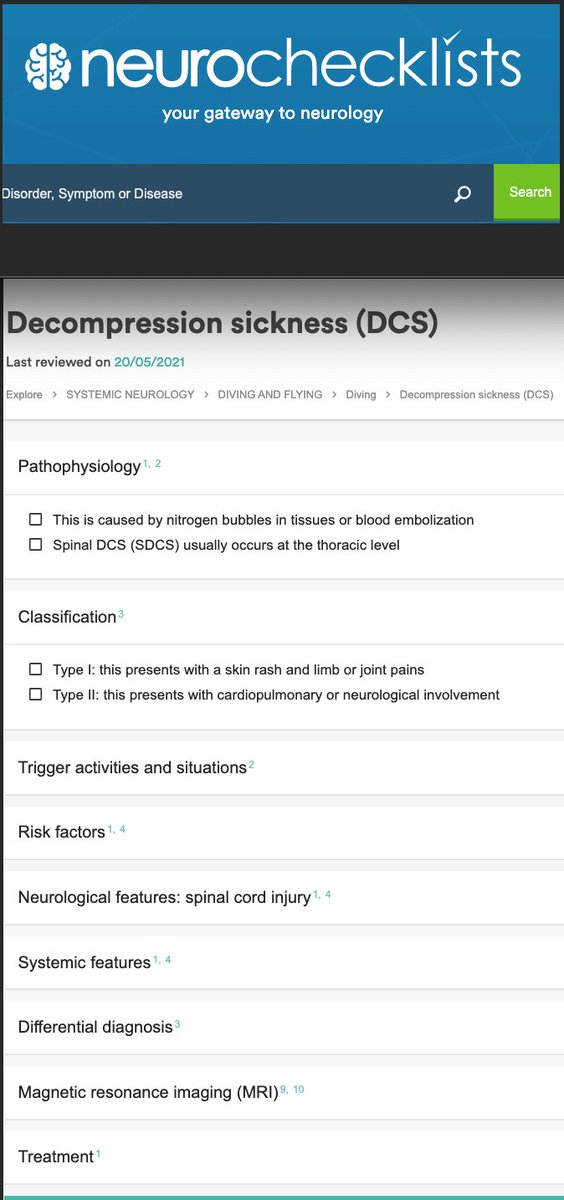 neurochecklists's tweet photo. 9 things to know about decompression sickness https://t.co/3dX1S4ENZk https://t.co/q1rBnWAzec