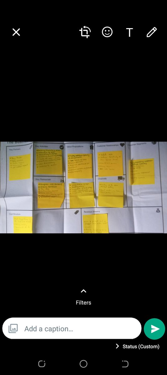 Fhato_Shea's tweet photo. #GodFirst + Getting The Business Model Canvas 💯👌🏻. . . 
⚡Key Partners 
⚡Key Activities 
⚡Value Propositions 
⚡Customers Segments 
⚡Key Resources 
⚡Channels 
⚡Cost Structure 
⚡Revenue streams 
#Rivers #sheabutter #SheaCream #Obidatti023 #AtikuOkowa2023 #TinubuShettima2023 https://t.co/ViI0Fmf449