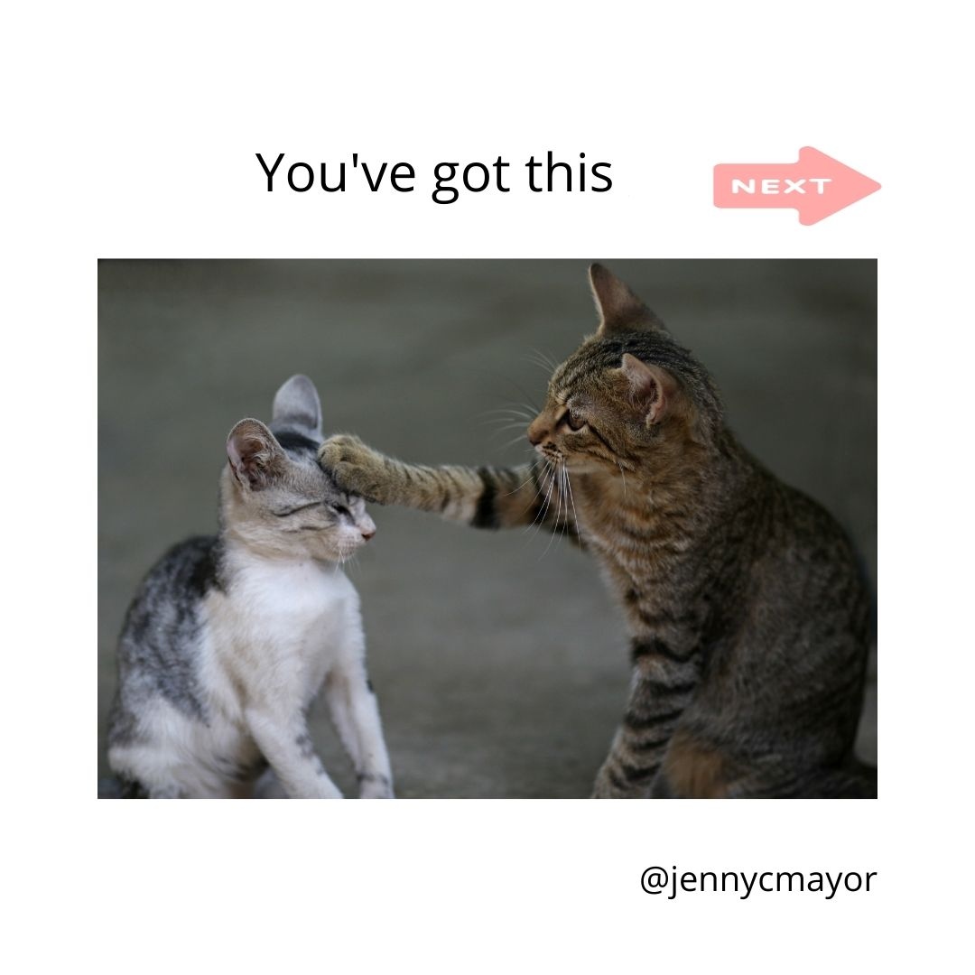 JennyCMayor's tweet photo. For anyone who needs this...

I certainly need a reminder sometimes. 🙈🙉🙊

Anyone else? 

#confidence #challenges https://t.co/82TCFSeMo6