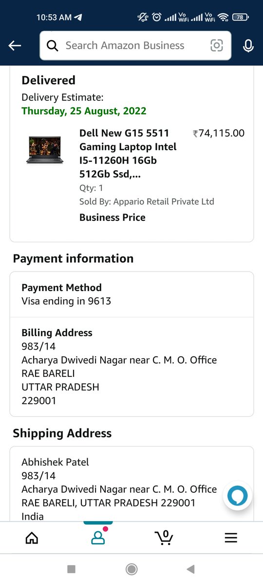 imAbhipatel's tweet photo. I bought @dell laptop on 25 August from @amazonIN
It's stop working just after 40 days of purchase I contact @DellCares and they said it's just RAM issue and we'll replace it I agreed with them and they changed RAM but the very next day the same problem occurred. 1/n https://t.co/5f5Zcz9Qqz