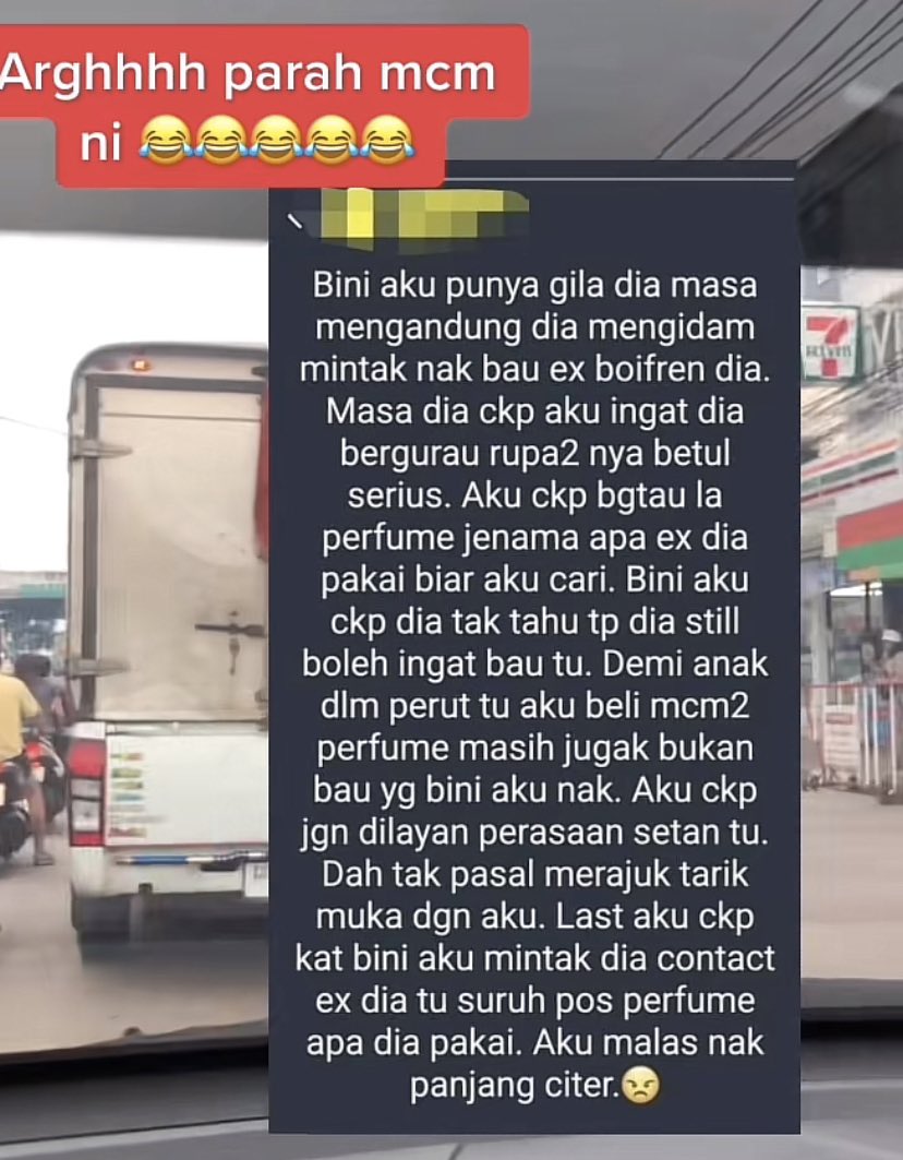 MarhaenMy's tweet photo. Tersedak I baca status ni. Pasrah je si suami suruh wife contact ex. 😂😭

Dear husband sekalian, apa benda paling gila wife korang pernah mengidam??? https://t.co/osGeJNa5sN
