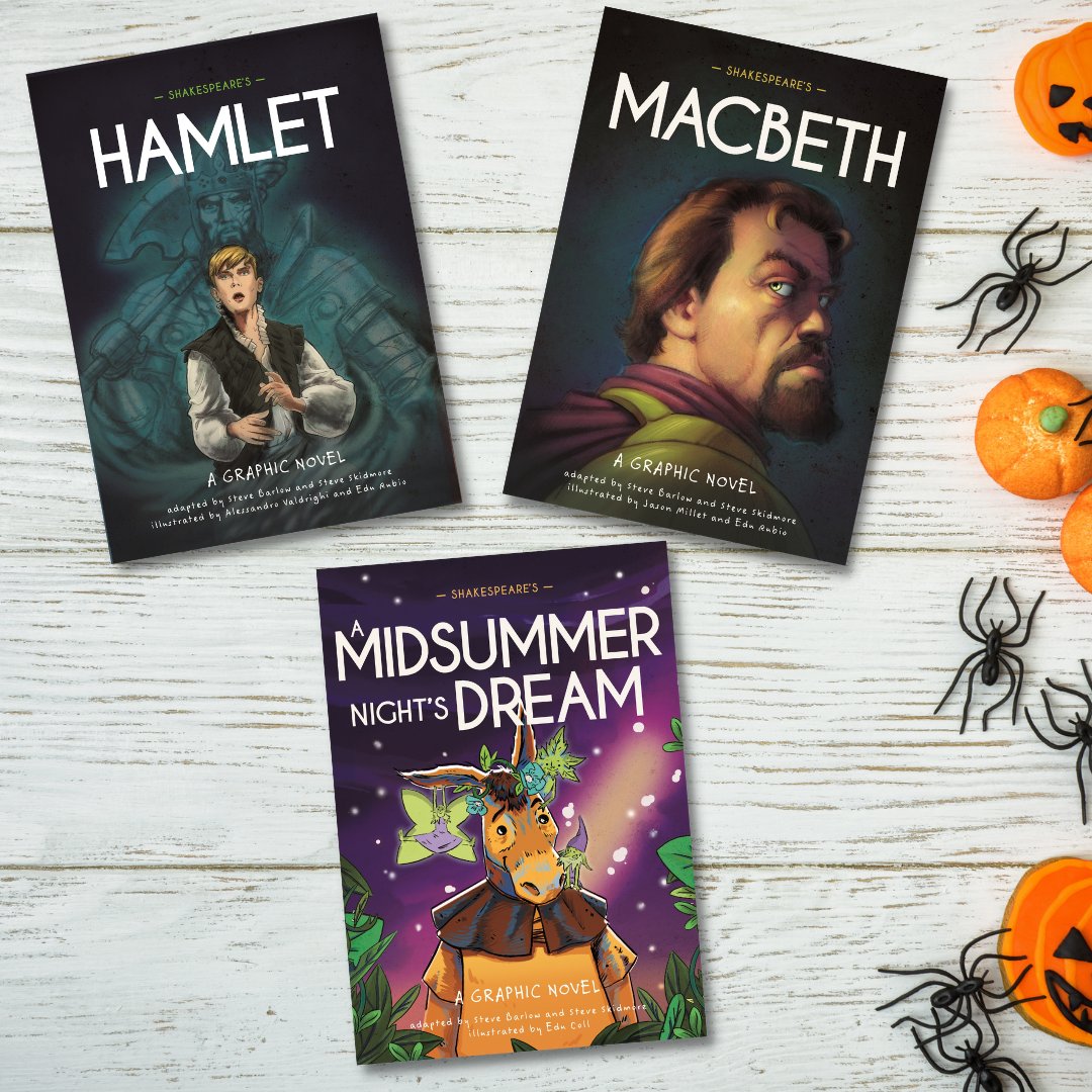 HachetteKids's tweet photo. Halloween is drawing nearer, so here's our next collection of books for kids to get stuck into this month! From science to Shakespeare, there's something for everyone to enjoy๐
By @100MonstersBook, #SteveBarlow #SteveSkidmore #JoyLin #Halloween https://t.co/ajS5M4iBCU