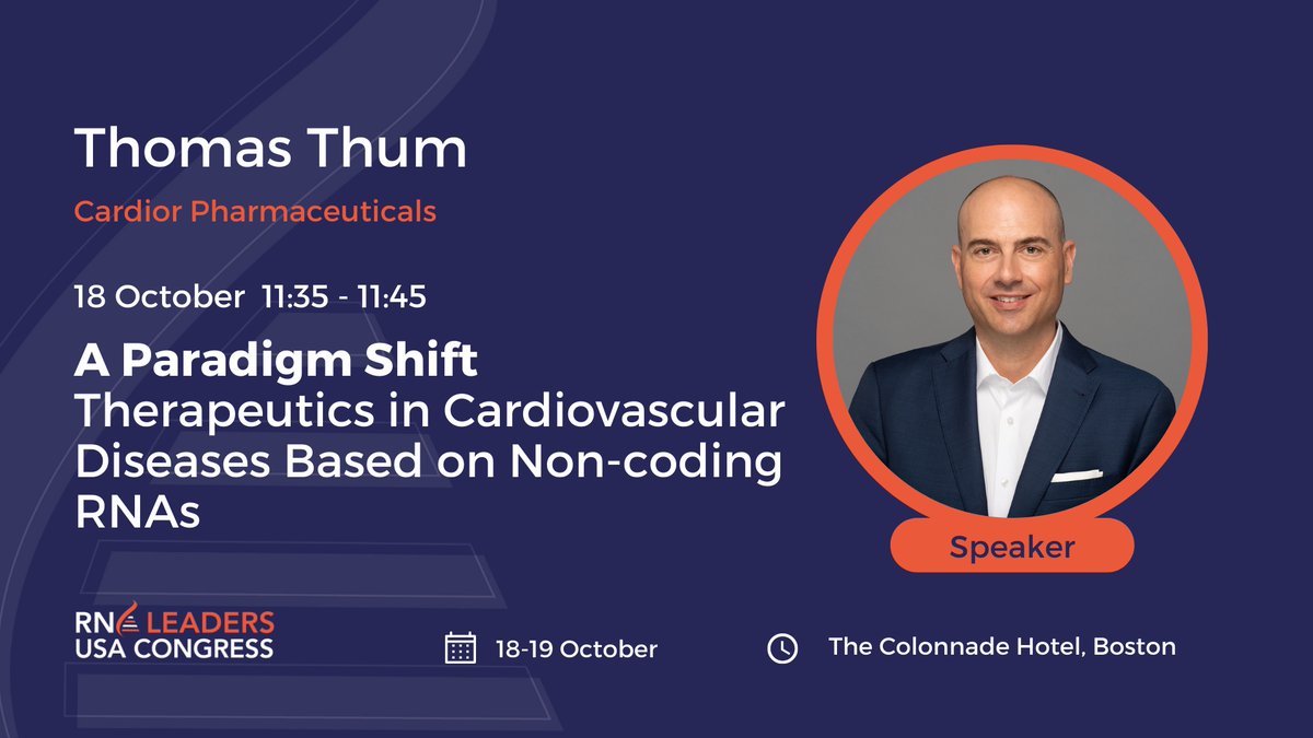 Cardior Pharmaceuticals - a Novo Nordisk company (@cardiorpharma) on Twitter photo Cardior CSO @ThomasThum_Lab is presenting today at the #RNA Leaders USA Congress by <a href="/LSXLeaders/">LSX Leaders</a> on how non-coding RNA-based therapeutics can trigger a paradigm shift in treating heart diseases. For more info visit: lsxleaders.com/rna-leaders-us… Cardior CSO @ThomasThum_Lab is presenting today at the #RNA Leaders USA Congress by <a href="/LSXLeaders/">LSX Leaders</a> on how non-coding RNA-based therapeutics can trigger a paradigm shift in treating heart diseases. For more info visit: lsxleaders.com/rna-leaders-us…