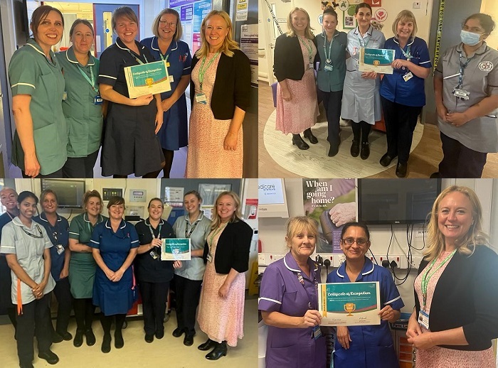 NCMQualAcademy's tweet photo. Congratulations to wards AMU, A2, ACCU, A5G, A6, B12 and K25 who have been recognised for their excellent harm free care achievements! Keep up your amazing work! @K25WHH @TeamACCUWHH @katieni71942406 @Kimberley_S_J @whh_pt_safety #patientsafety https://t.co/tIUlANWt8N