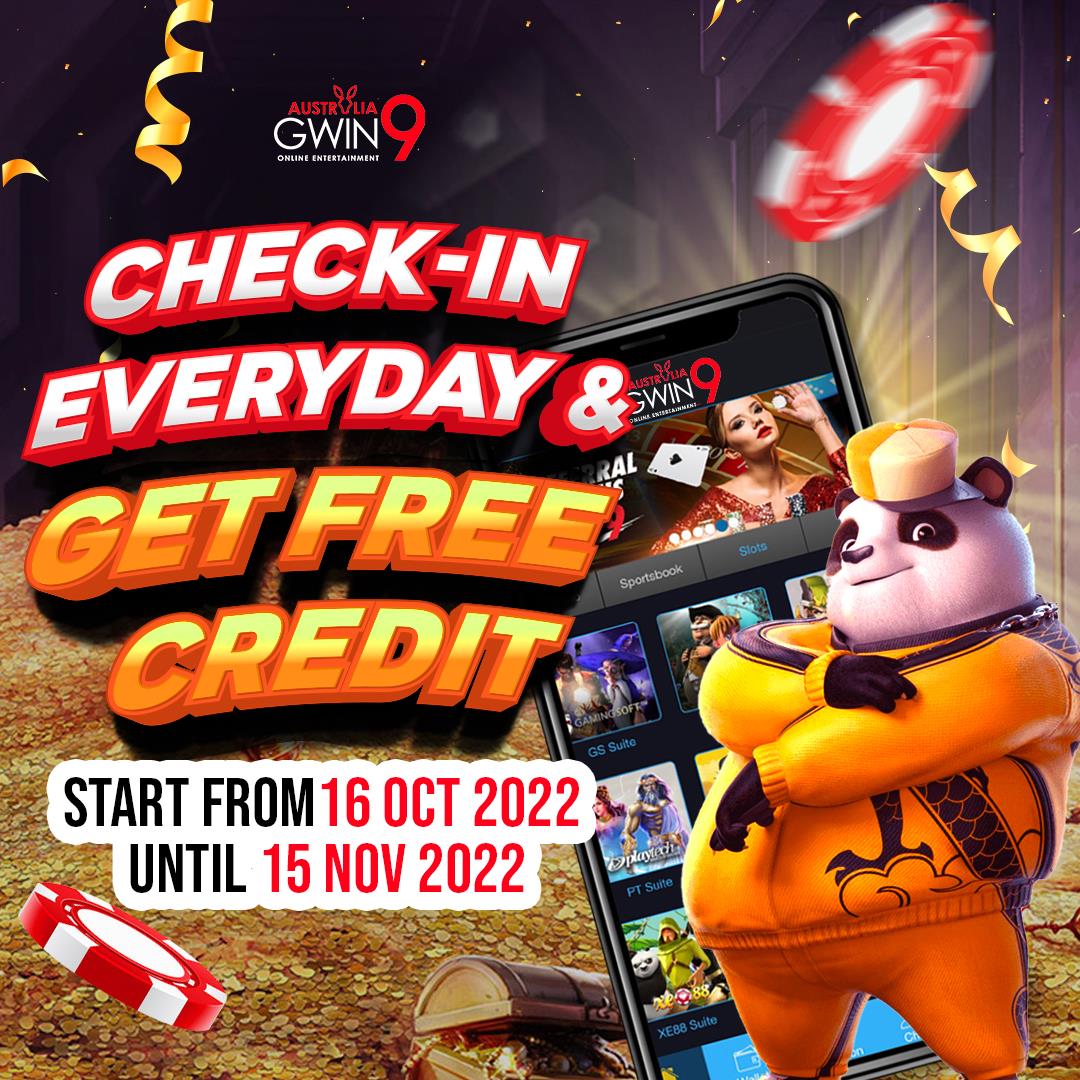 Gwin9_AUD's tweet photo. New Check-In Promotion Start From 16th OCT 2022 End at 15th NOV 2022😘

Check-In and get $5 Free credit everyday, without Step.😍

More Information please chat with our us.

✅Whatsapp : https://t.co/D0S949ztee
✅Facebook Page : @Gwin9aud
✅Telegram link : https://t.co/qDSpPpYe4H https://t.co/R7TcBBuzhI