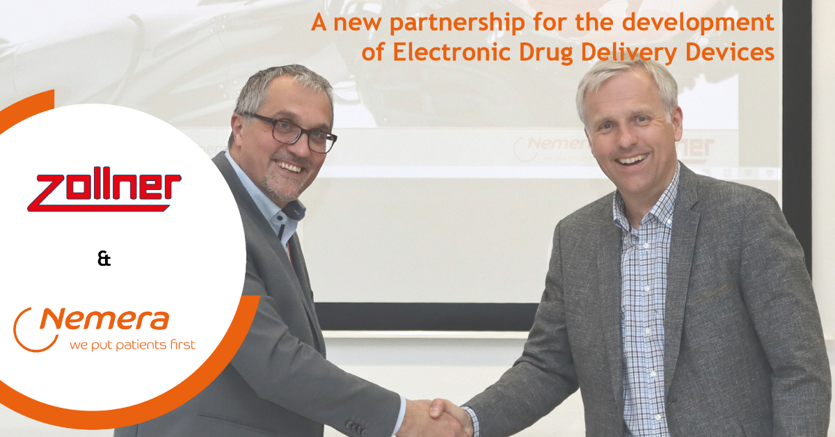 We’re thrilled to announce our partnership with Zollner to support the design, development and manufacturing of electronic drug delivery systems for both - proprietary and customer owned products.
Know more: nemera.net/success-storie…
#weputpatientsfirst #partnership #electronic