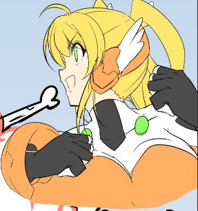 格ゲー風 大貝子ちゃんVSヒロインのアイナ製作中 