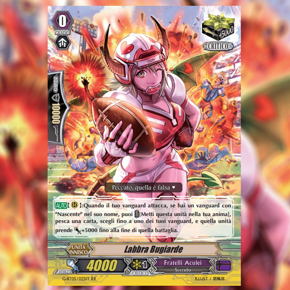 cfvanguardit's tweet photo. "Labbra Bugiarde" è la carta di oggi!

#FratelliAculei #GBT05 #cfvanguard https://t.co/m5neFOA8bS