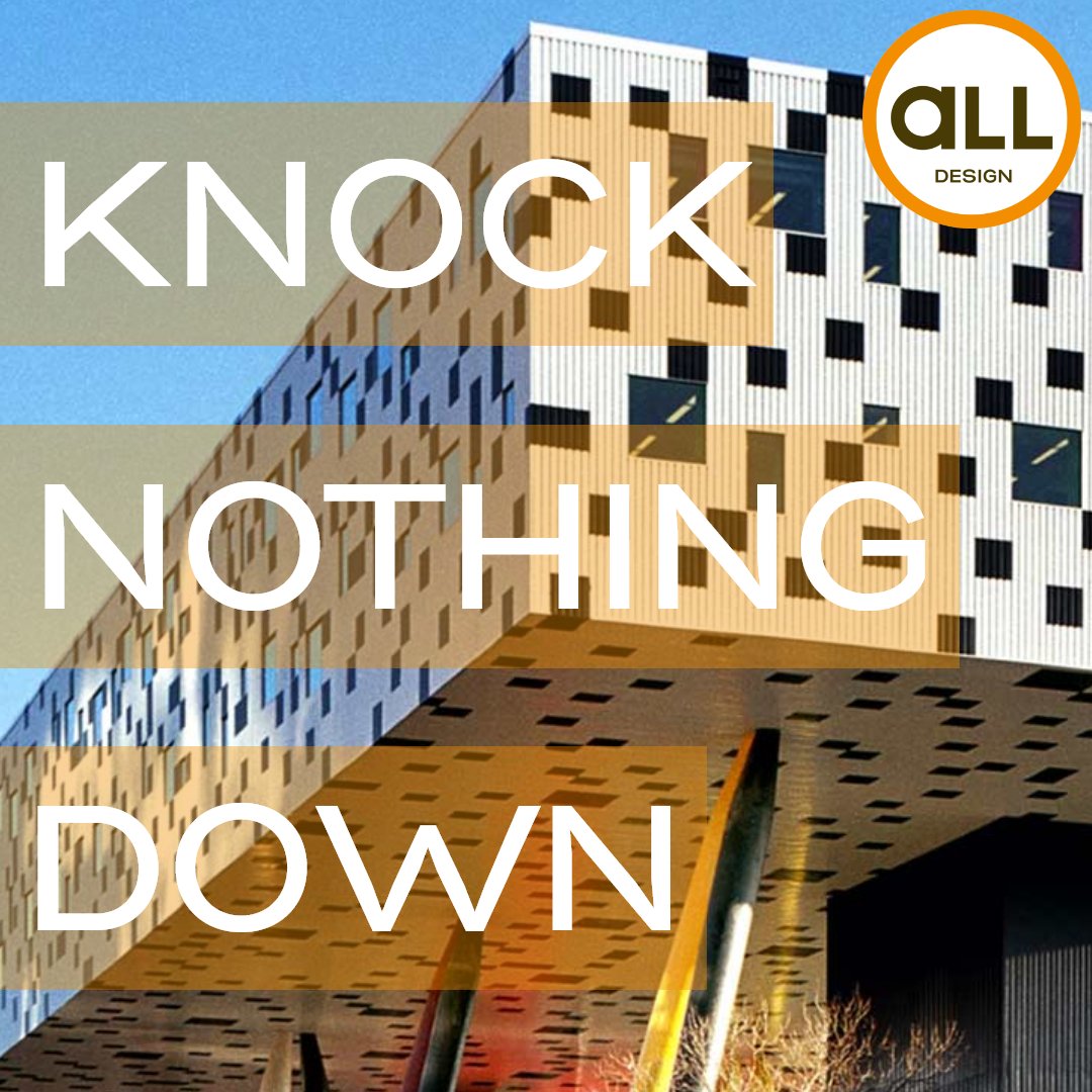 ALLDesign1's tweet image. Our commitment to knock nothing down is central to our ethos. By retaining as much of the existing fabric of your space as possible, we celebrate your community’s past – while creating iconic spaces that enrich its future.

#alldesign #knocknothingdown #makelifebetter