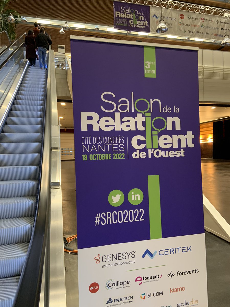 🗓 C’est le jour J ! Le <a href="/SRCOuest/">@SRCOuest</a>
vient tout juste d’ouvrir ses portes pour cette nouvelle édition dédiée à la relation client engagée✨

Nous sommes impatients de vous retrouver pour cette journée qui promet d’être riche en échanges.

#SRCO2022 #relationclient #nantes