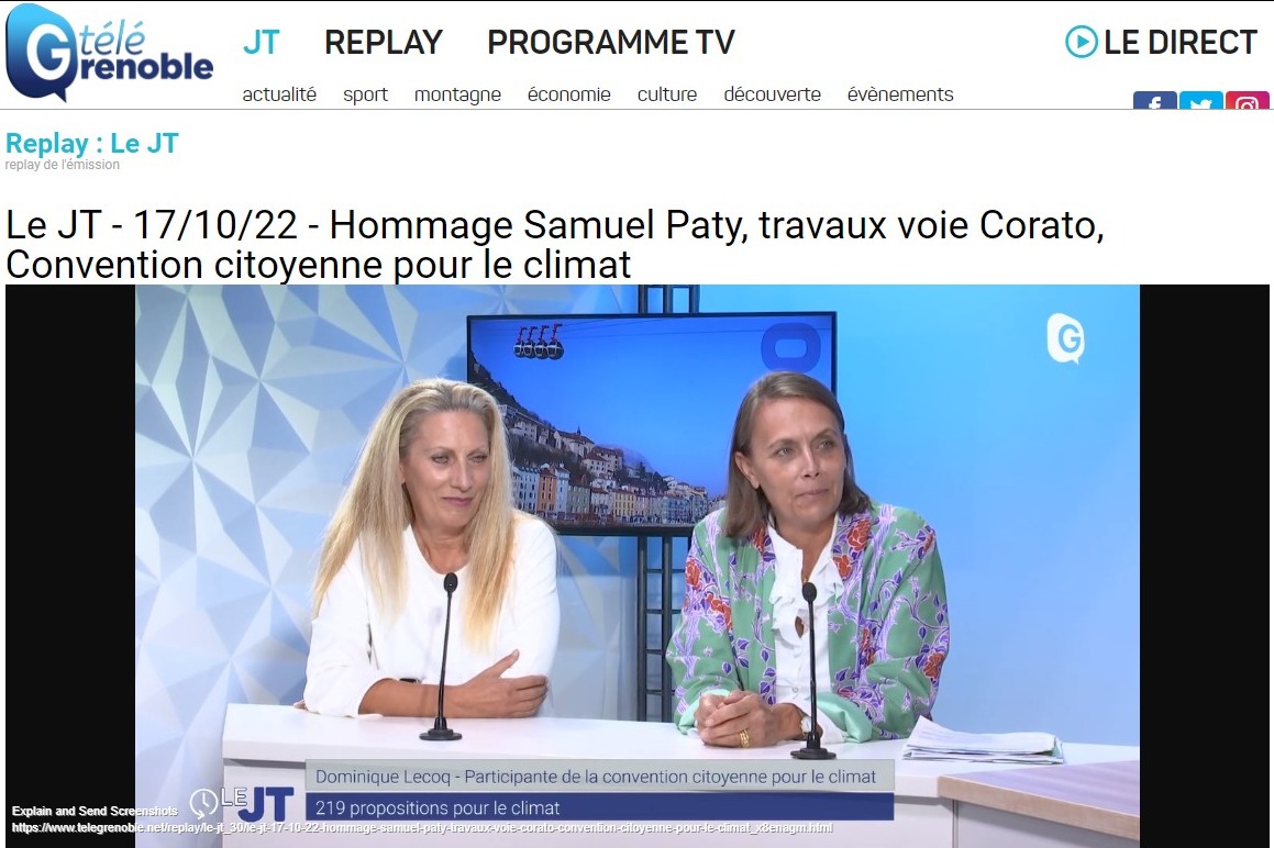 Lecocq_dom's tweet photo. #ConvCMC
Comment réduire les émissions de gaz à effet de serre d’ici 2030 & atteindre la neutralité carbone d’ici 2050 ? La Convention Citoyenne Métropolitaine pour le Climat vient de rendre ses conclusions, nous étions hier les invitées de Télé #Grenoble
https://t.co/VZPhb9of6S https://t.co/vgDUQQx28h