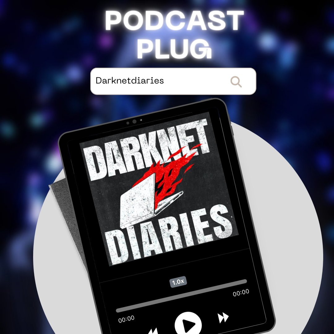 fluidintellect's tweet photo. Check out @darknetdiaries, a podcast featuring true stories about hackers, cybercrime and so much more from the dark side of the internet๐ ๐ป #podcastplug
โข
#cybersecurity #hacking #security #technology #hacker #cyber #hackers #cyberattack #cybersecurityawareness https://t.co/zUeqFOqIkw