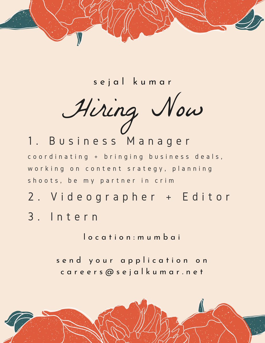 Sejal Kumar tweet media