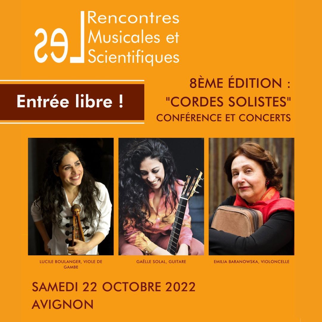assosurlatouche's tweet image. Pour les @RMSAvignon , l&apos;entrée est libre : c&apos;est notre engagement à @assosurlatouche 🤩
Réservez vite! 👉 …ontres-musicales-et-scientifiques.com 
#rms #avignon #lucileboulanger #violedegambe #physique #recherche #emiliabaranowska #violoncelle #gaellesolal #guitare