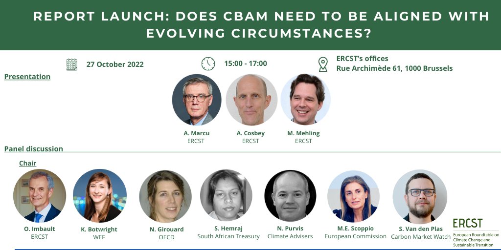 🗓 On October 27th, we are launching our report 'Does CBAM need to be aligned with the evolving circumstances?'. ➡️ Register to join, online or in person: lnkd.in/evhgxi4K
