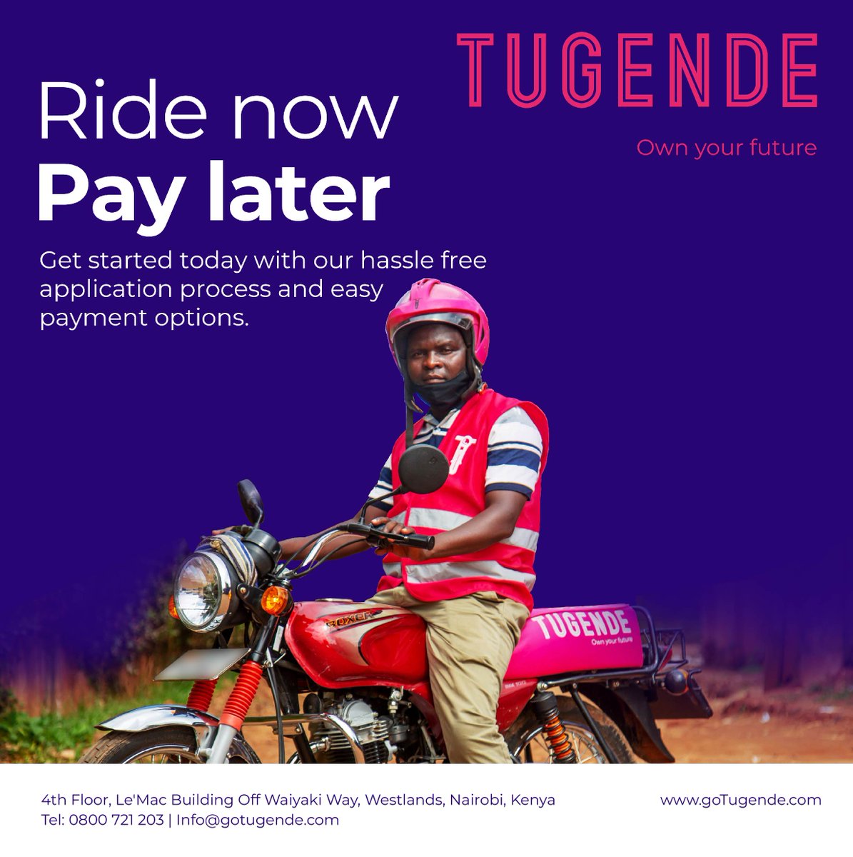 Tugende_KE's tweet photo. Tugende offers you the opportunity to build yourself. Call us on  0800721203 to find out how to start your journey.
#Ownyourfuture https://t.co/0NBPYE3Rsr