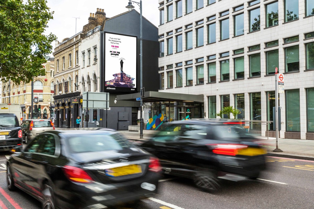 ‘If you ever feel like disappearing, find us for support’

We are proud to launch our first-ever campaign aimed at preventing people from being missing. Made possible by our long-term partners, JCDecaux UK The Community Channel, and creative agency The Raised Eyebrow Society.