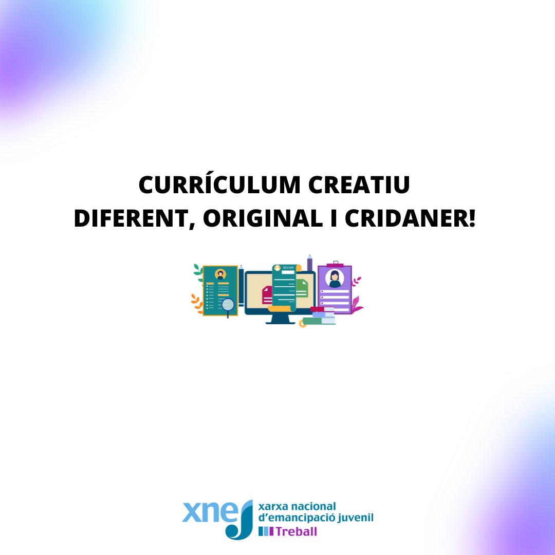 joventutcat's tweet photo. 🤔 Saps com fer un currículum creatiu diferent, original i cridaner?

👀 A continuació, t'ho expliquem en una nova infografia de l'Oficina Jove de Treball

#OJTBarcelona #OJT #tipsfeina #recercadefeina #curriculum #feina #treball @xarxa_xnej https://t.co/FFumWF6xy6