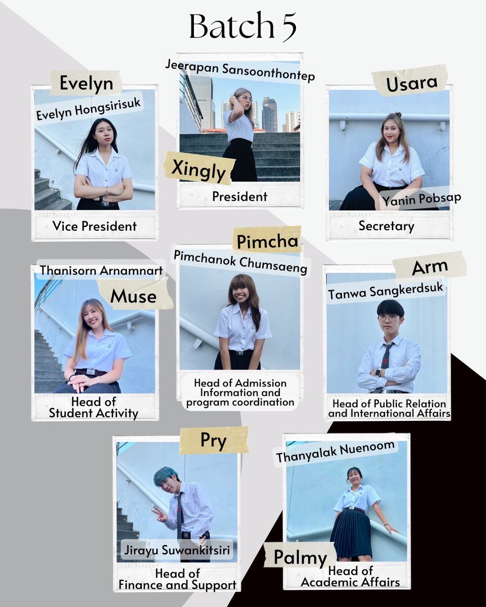 swuic_lic's tweet photo. ✨ขอแนะนำ คณะกรรมการนิสิตสาขาภาษาและการสื่อสาร
ระหว่างวัฒนธรรม รุ่นที่ 5 ประจำปีการศึกษา 2565✨

Representing, LIC Student Comittee of Batch 5 in academic year 2022. https://t.co/wJxaSQ3RbS
