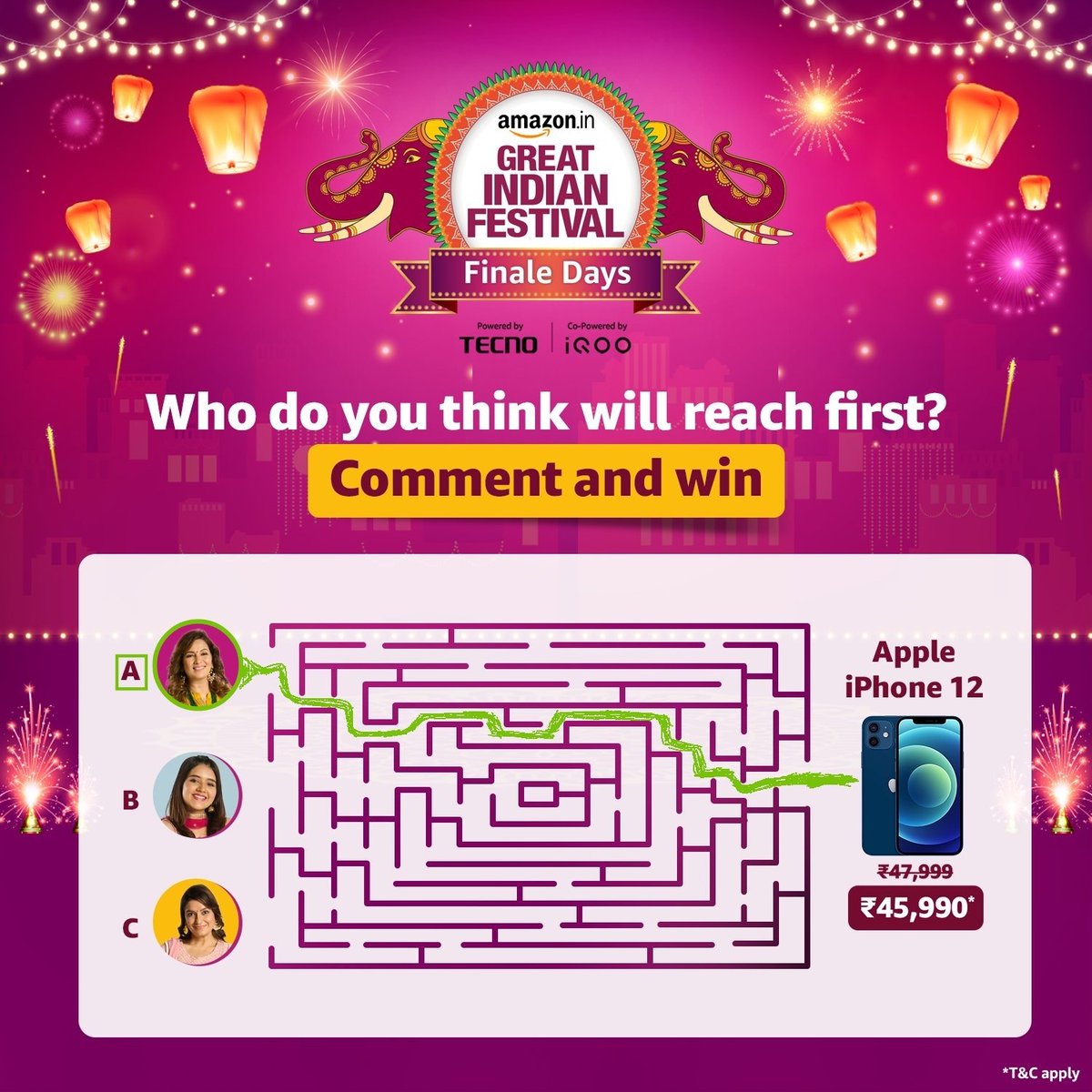 Shivji_Kara's tweet photo. @amazonIN A will reach first
#AmszonSeLiya #FinaleDays
#AmazonGreatIndianFestival https://t.co/EJABnUl0PB